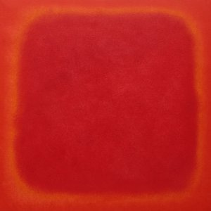 red-orange color awareness painting
