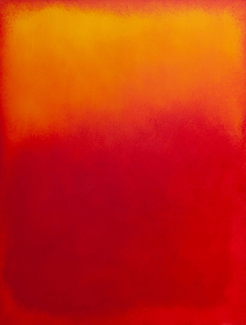 yellow over red (Rothko hommage )| 2021 | oil on canvas | 80 x 100 x 3.5 cm